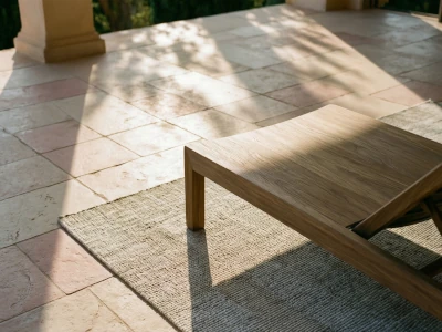 Sol grès cérame grand format véranda Var