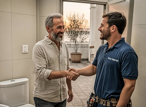 Equipe Azur Bati 83 artisan satisfaction client renovation Frejus