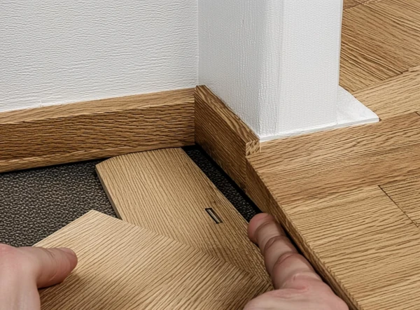 Joint dilatation parquet plinthe installation technique Fréjus